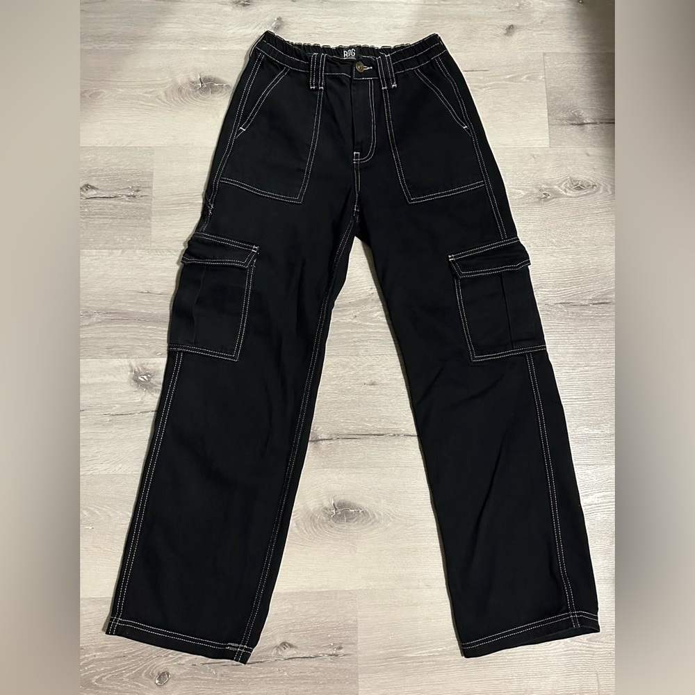 Urban Outfitters Black Cargo Pants with Utility Pockets​